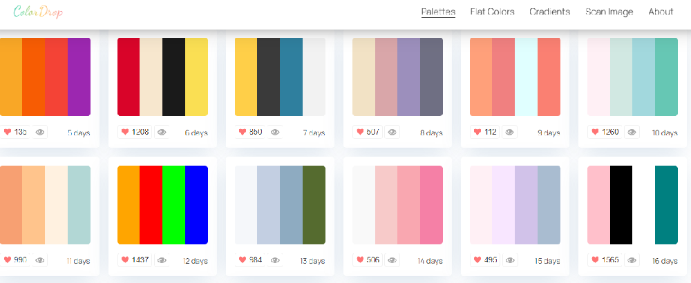 Colordrop 在线配色网站