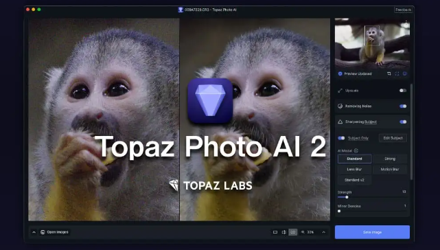 Topaz Photo AI 2.2.3-3.0【智能图像自动降噪锐化增强软件】汉化版下载与安装教程