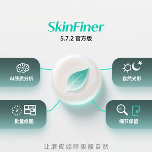 PS插件：SkinFiner5.7.2 图像处理美肤磨皮必备软件