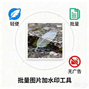 只想给图片加水印，何必装多功能软件？这款小工具你试过吗？