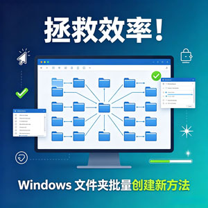 拯救效率！Windows 文件夹批量创建新方法